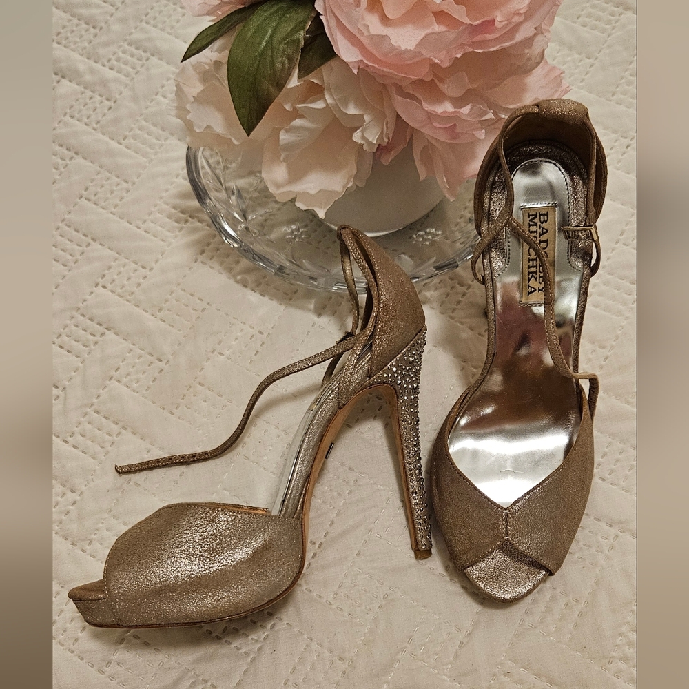 Violetta-Platinum by BADGLEY MISCHKA Platform Pumps Size 7 1/2 M